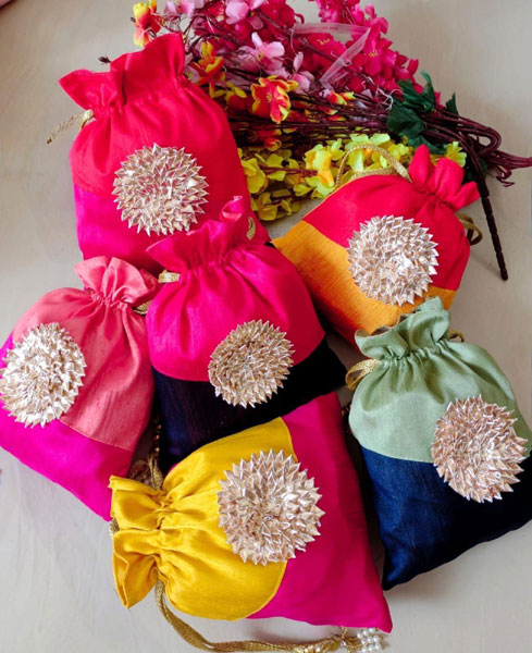 Buy Heavy Work Potlis, Bride Gift,indian Wedding Accessory,south Asian Gifts,potli  Pouch,handmade Potli Online in India - Etsy