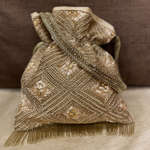 Buy Peora Gold Fabric Potli Bags Online at Best Prices in India - JioMart.