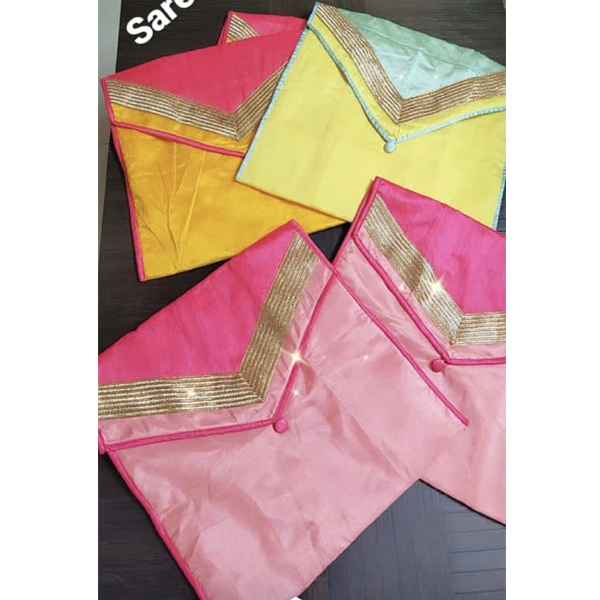 Saree Cover Storage Bag with Zip, Multicolor, Set of 3, SA70