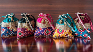Patola Print Potli bag