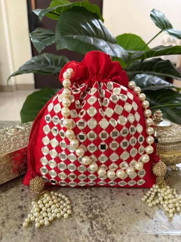 Mirror Embellished Potli Bag