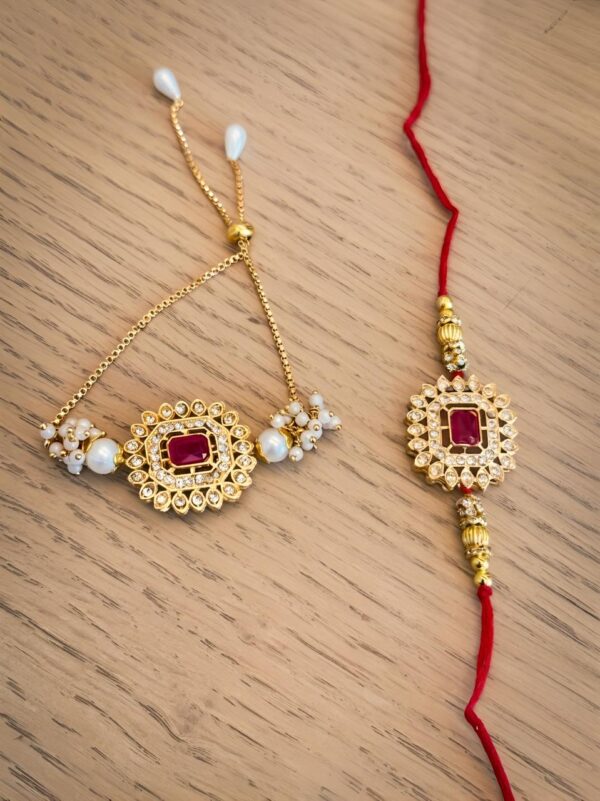 Ruby Rakhi Lumba Set - RL19